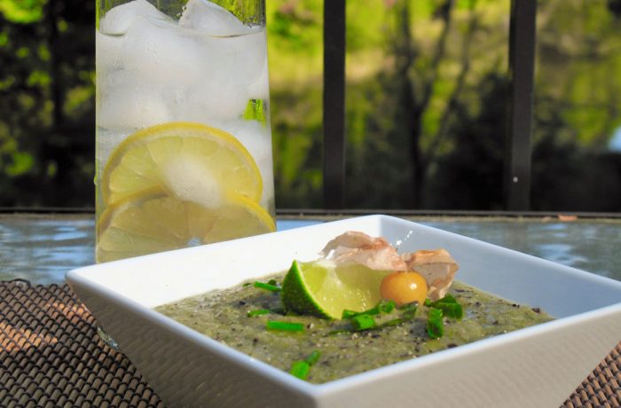Potage aux lentilles vertes et touski (tout ce qui reste)